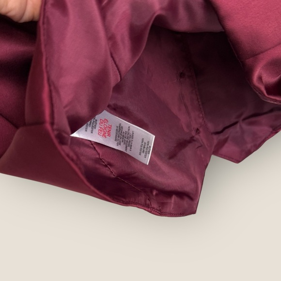 Jason Wu | Burgundy Satin Vest Top | Size S - Picture 12 of 12
